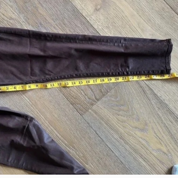 JOE’S JEANS Charlie Ankle Coated Skinny Jeans in Dark Coco Bean - Picture 8 of 10